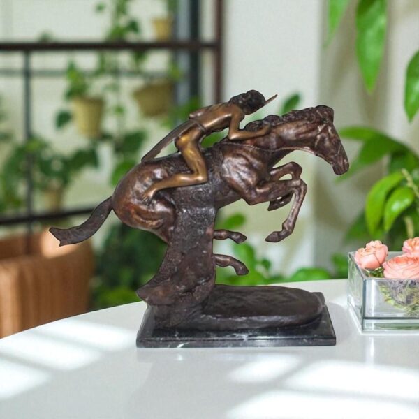 Cheyenne by Remington Bronze Statue -  Size: 27"L x 8.5"W x 22"H. - Image 2