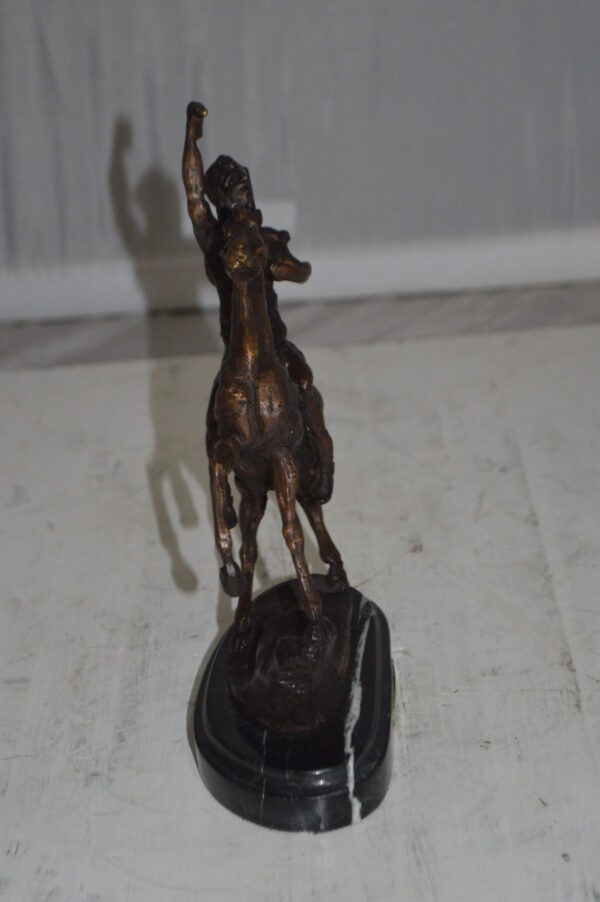 Scalp By Remington Bronze Statue -  Size: 3"L x 7"W x 10"H.