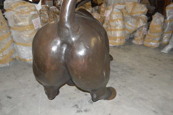 Wall Street Bull - Giant Bronze Statue  -  Size: 30"L x 82"W x 47"H.