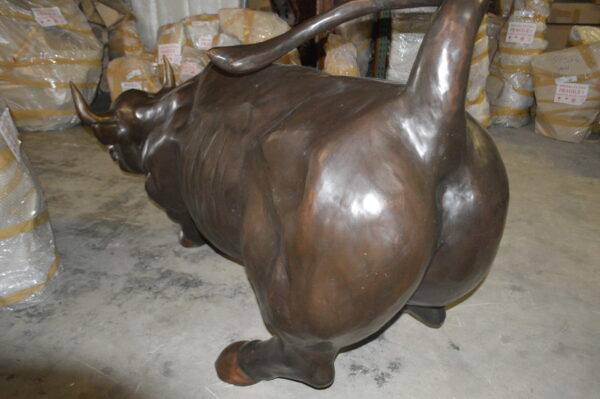 Wall Street Bull - Giant Bronze Statue  -  Size: 30"L x 82"W x 47"H.