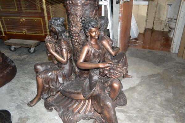 Nine feet tall Bronze, Tiered Outdoor pond Fountain -  59"x 59"