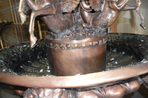 Nine feet tall Bronze, Tiered Outdoor pond Fountain -  59"x 59"