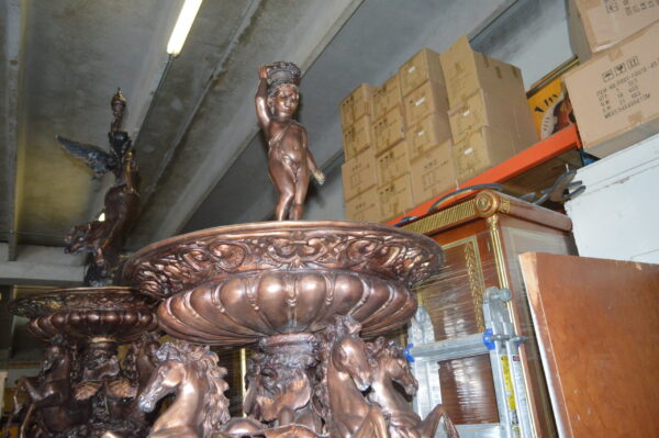 Nine feet tall Bronze, Tiered Outdoor pond Fountain -  59"x 59"