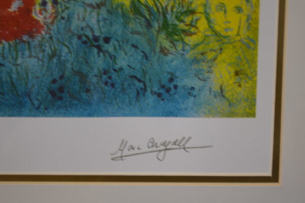 Magic Flute by Marc Chagall Limited Edition Lithograph -  42"L x 30"W x 2"H.