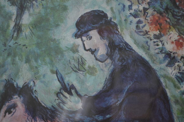 Sur la Route du Village by Marc Chagall Limited Ed. Lithograph -  40"x 34"x 2"