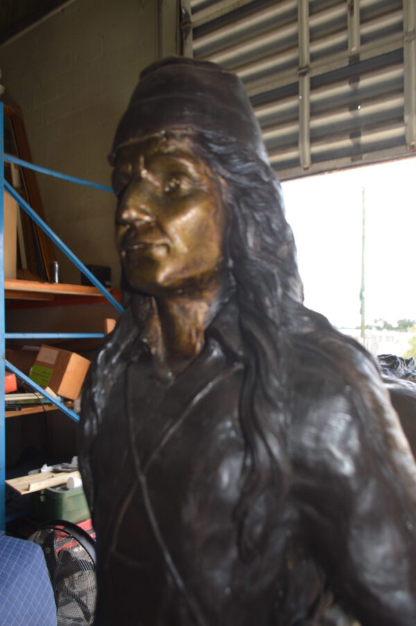 Mountain Man, Giant, By Remington Bronze Statue -  Size: 57"L x 221"W x 71"H.