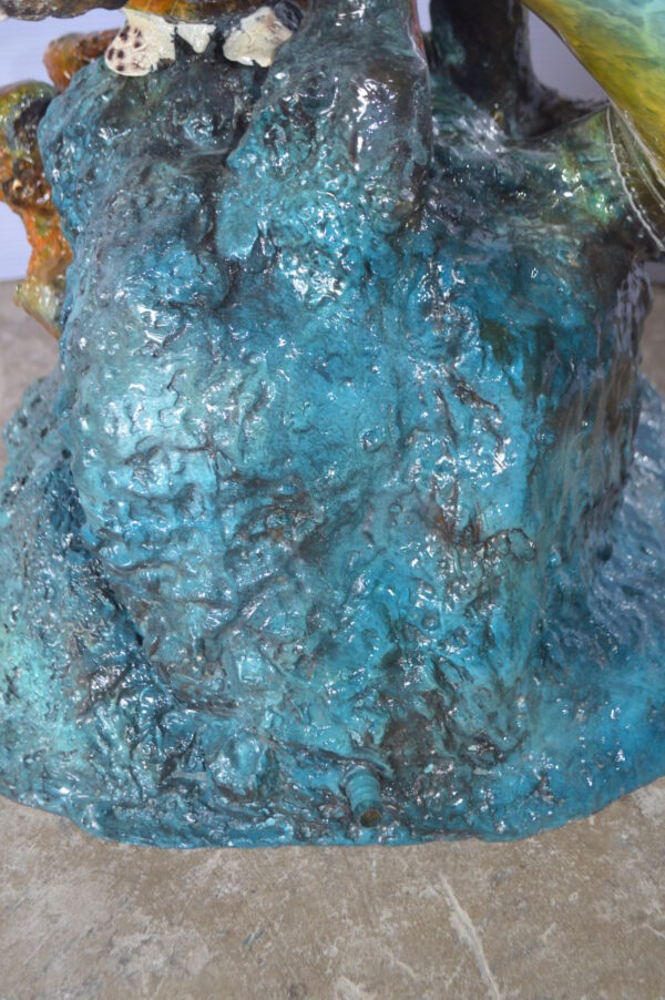 Mahi Mahi -large Fish fountain Bronze Statue  -  Size: 30"L x 32"W x 69"H. - Image 9