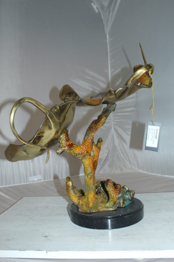 Double Monterey Bronze Statue -  Size: 14"L x 24"W x 21"H.