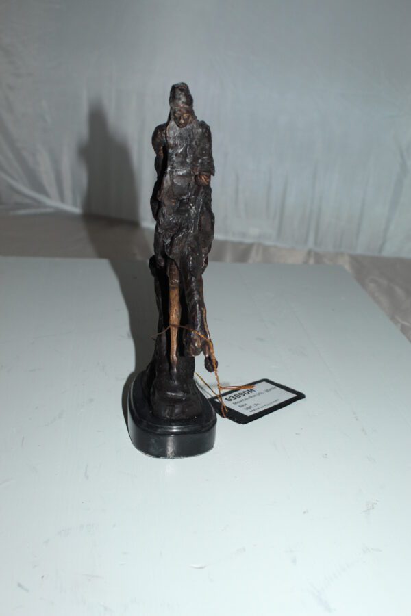 Mountain man -small, by Remington Bronze Statue -  7"L x 2.5"W x 11"H.