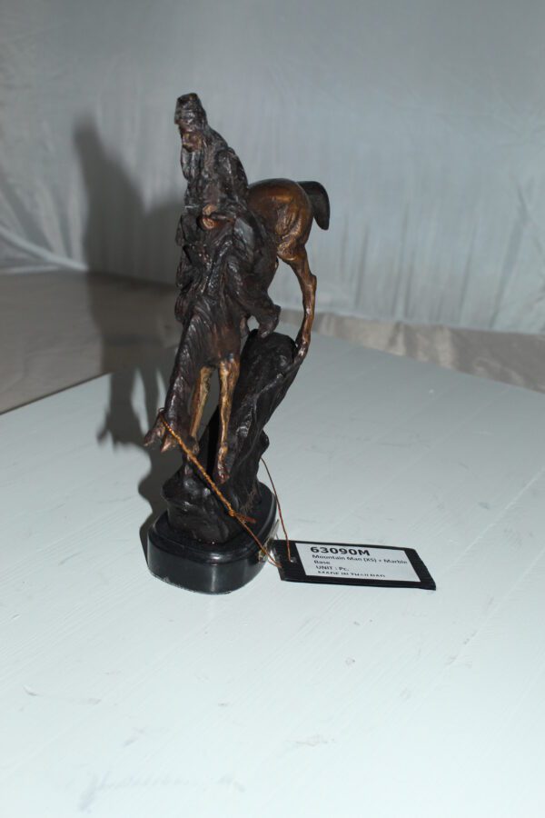 Mountain man -small, by Remington Bronze Statue -  7"L x 2.5"W x 11"H.