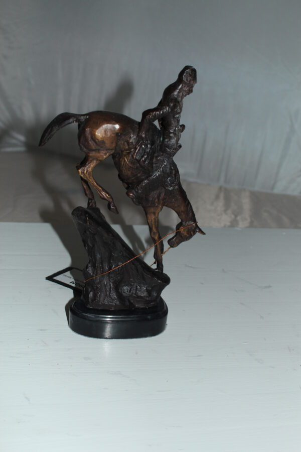 Mountain man -small, by Remington Bronze Statue -  7"L x 2.5"W x 11"H.