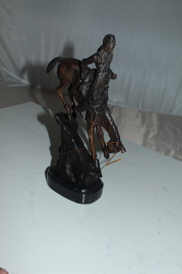 Mountain man -small, by Remington Bronze Statue -  7"L x 2.5"W x 11"H.