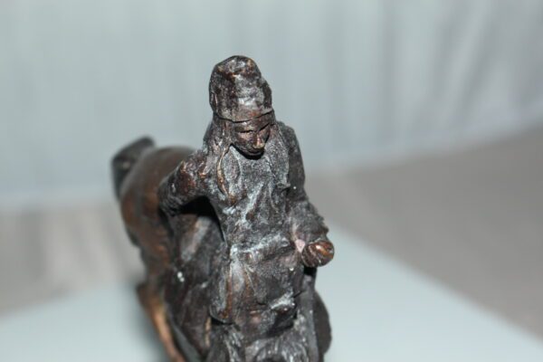 Mountain man -small, by Remington Bronze Statue -  7"L x 2.5"W x 11"H.