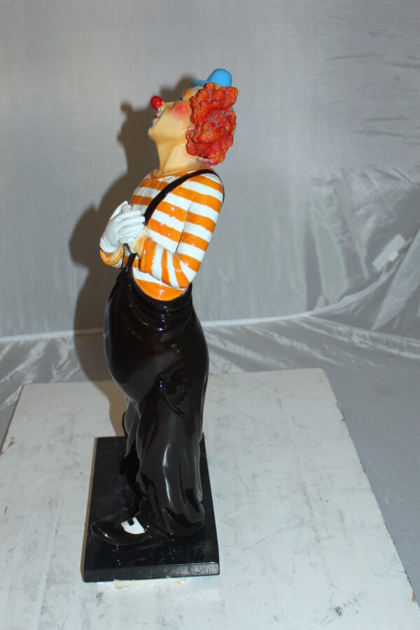 Clown - small Bronze Statue -  Size: 12"L x 6"W x 23"H.