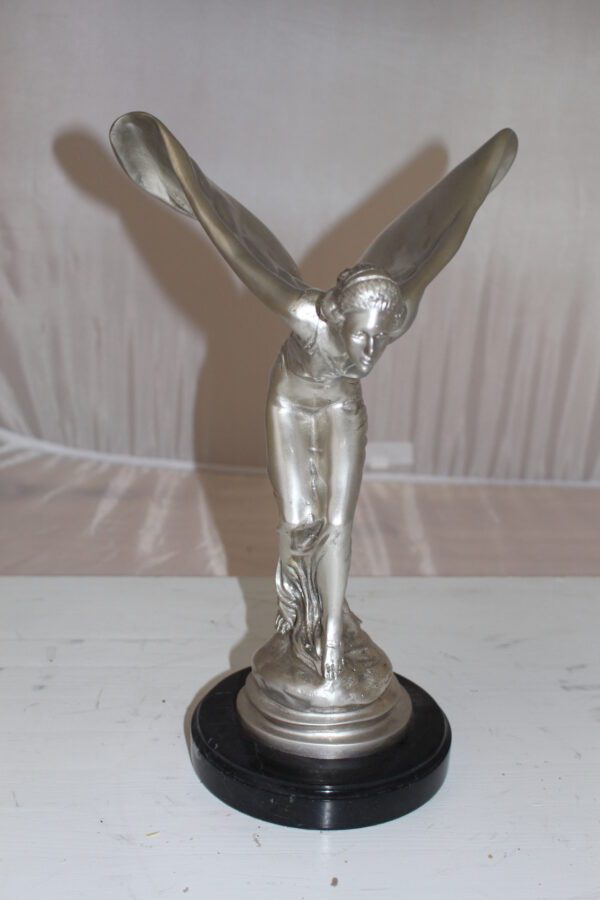 Rolls Royce -Small Bronze Statue -  Size: 9"L x 9"W x 14"H.