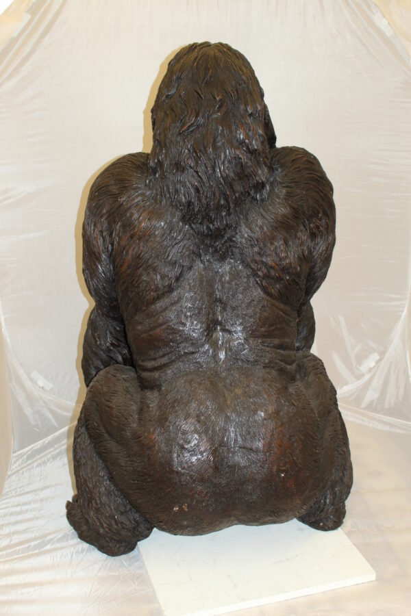 King Kong Bronze Statue -  Size: 32"L x 28"W x 49"H.