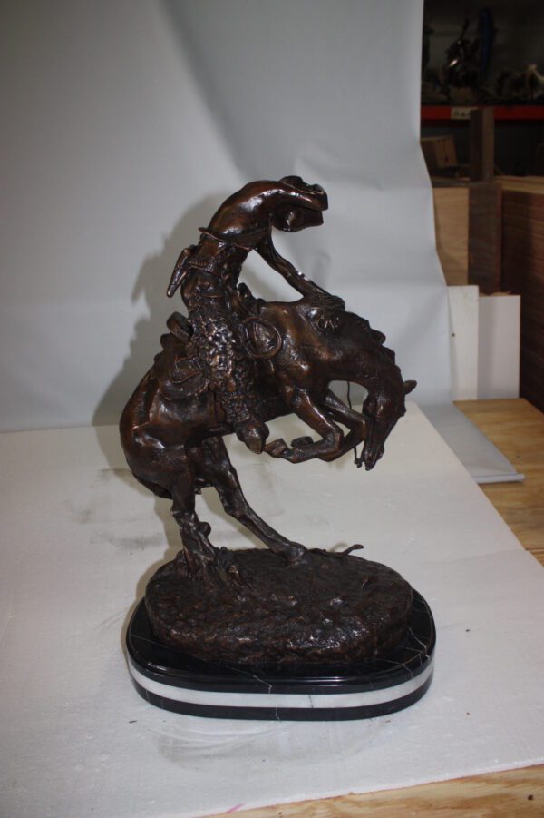 Rattlesnake by Remington Bronze Statue -  Size: 17"L x 10"W x 25"H.