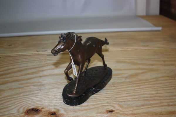 Running horse - Bronze Statue -  Size: 12"L x 4"W x 8"H.