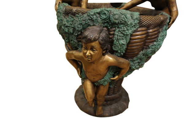 Kids Playing in Fountain Bronze Statue -  Size: 38"L x 32"W x 45"H.