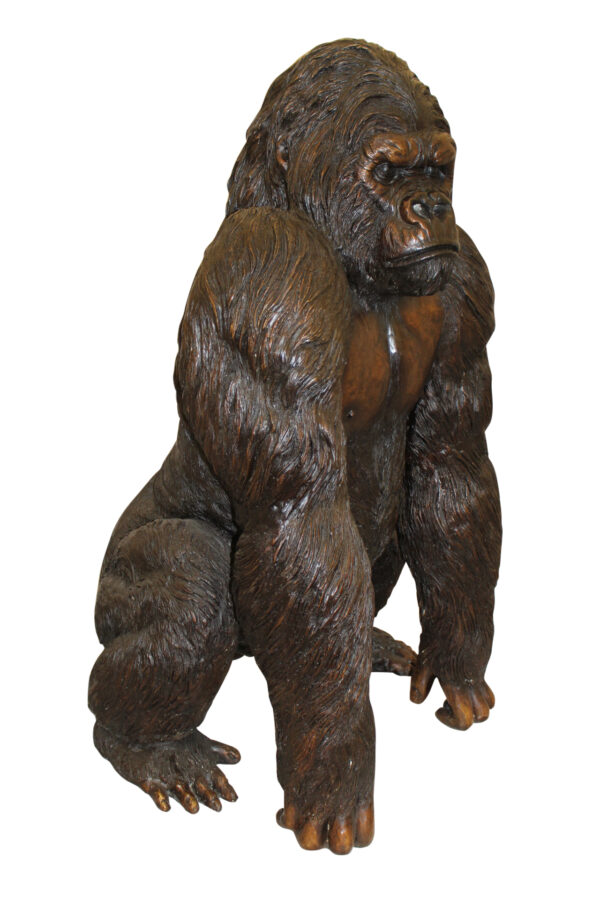 King Kong Bronze Statue -  Size: 32"L x 28"W x 49"H.