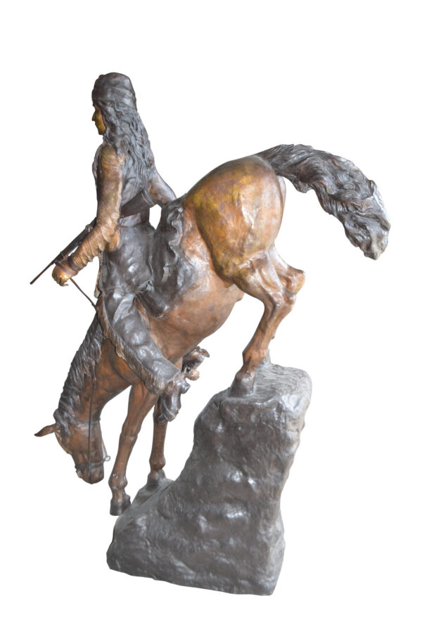 Mountain Man, Giant, By Remington Bronze Statue -  Size: 57"L x 221"W x 71"H. - Image 13