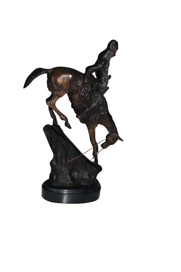 Mountain man -small, by Remington Bronze Statue -  7"L x 2.5"W x 11"H.