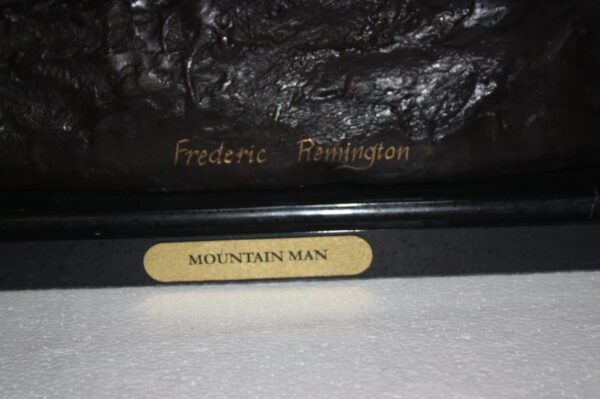 Mountain man Bronze by Fredrick Remington -  Size: 20"L x 8"W x 27"H.