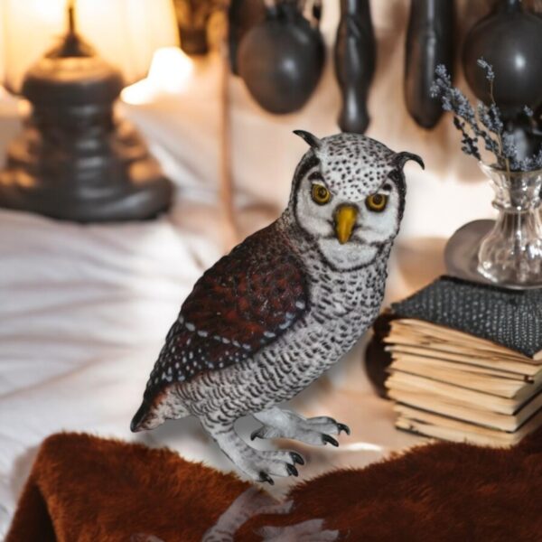 Owl Bronze Statue -  Size: 12"L x 6"W x 12"H. - Image 2