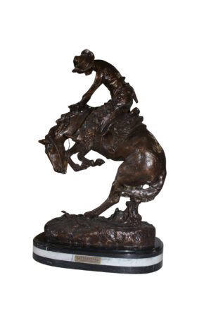 Rattlesnake by Remington Bronze Statue -  Size: 17"L x 10"W x 25"H.