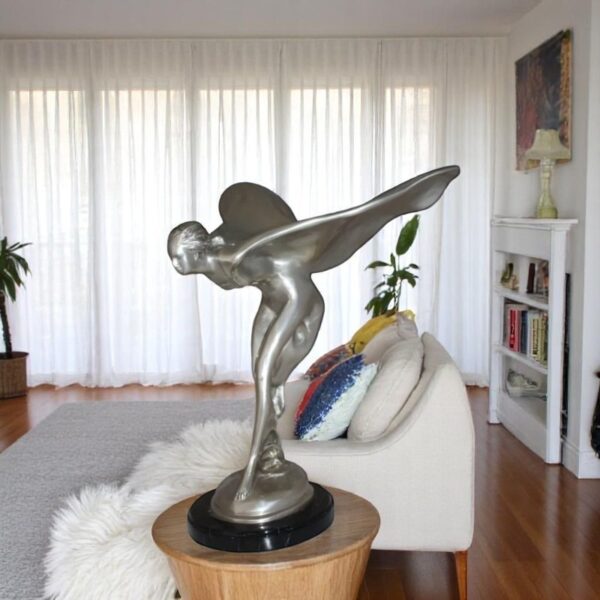 Rolls Royce -Large Bronze Statue -  Size: 14"L x 17"W x 18"H. - Image 2