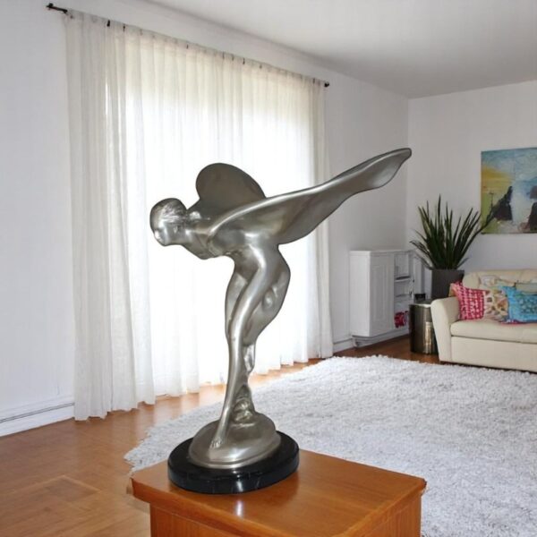 Rolls Royce -Large Bronze Statue -  Size: 14"L x 17"W x 18"H. - Image 3