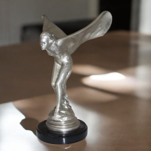 Rolls Royce -Small Bronze Statue -  Size: 9"L x 9"W x 14"H. - Image 3