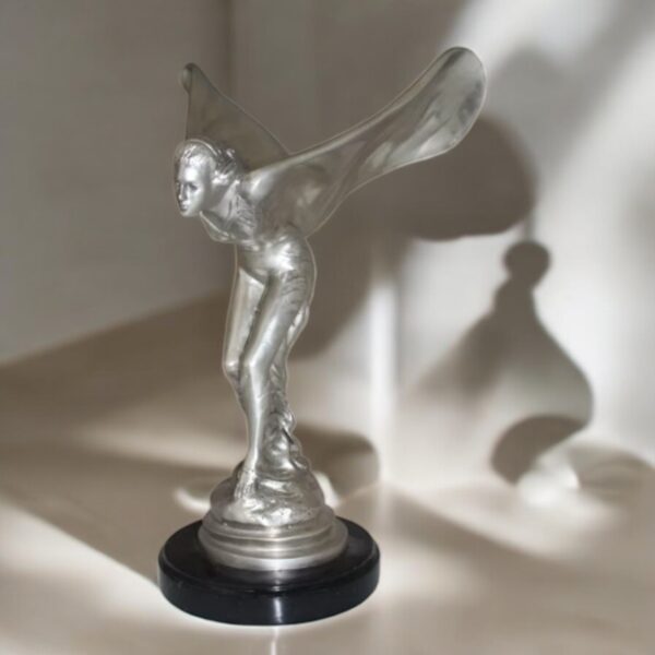 Rolls Royce -Small Bronze Statue -  Size: 9"L x 9"W x 14"H. - Image 2