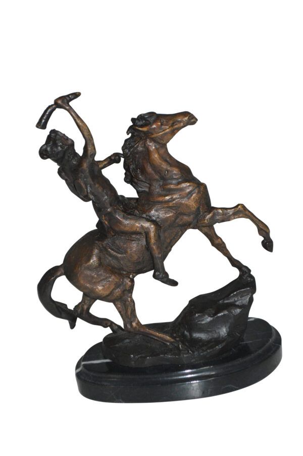 Scalp By Remington Bronze Statue -  Size: 3"L x 7"W x 10"H.