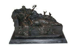 Two ladies Bronze Statue -  Size: 14.5"L x 7"W x 9"H.