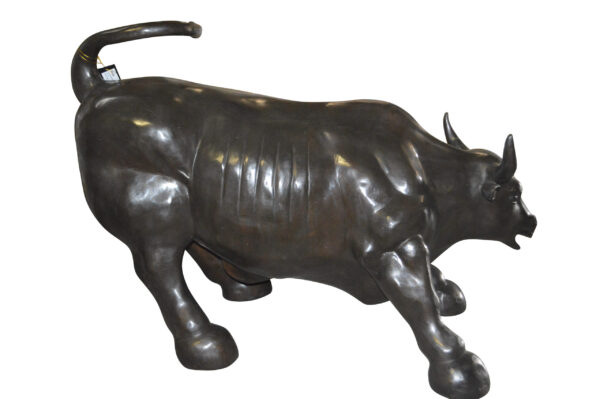 Wall street Bull - large Bronze Statue -  Size: 22"L x 50"W x 33"H.