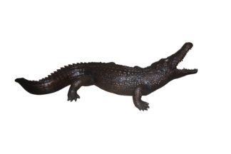 Alligator fountain - Bronze Statue -  Size: 77"L x 34"W x 18"H.