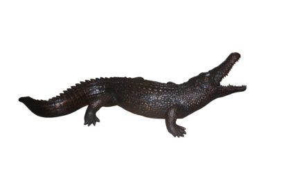 Alligator fountain - Bronze Statue -  Size: 77"L x 34"W x 18"H.