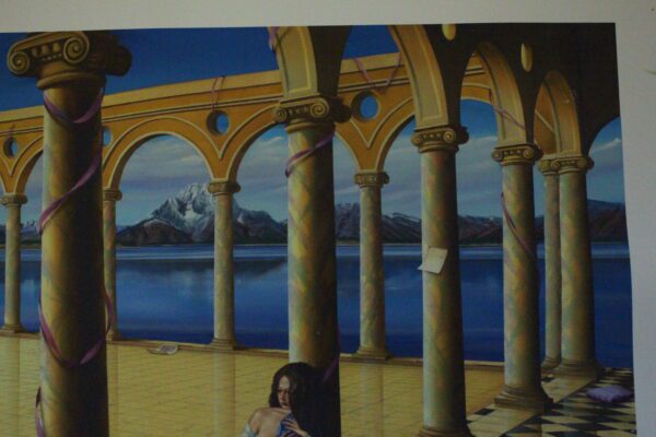 Orlando Quevedo Giclée "Old Memories" Painting -  Size: 21"L x 13.5"W