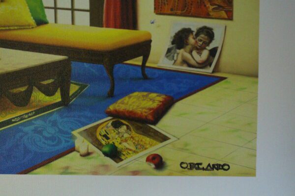 Orlando Quevedo Giclée - Love Story Painting -  Size: 21"L x 13.5"W