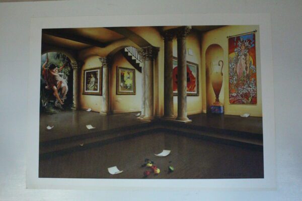 Orlando Quevedo Giclée - Lights of Love Painting -  Size: 21"L x 13.5"W