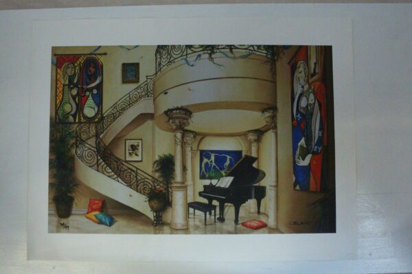 Orlando Quevedo Giclée - In The Mood For Love Painting -  Size: 21"L x 13.5"W