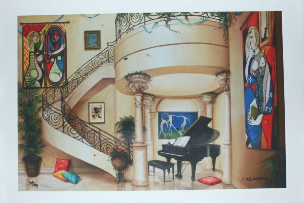 Orlando Quevedo Giclée - In The Mood For Love Painting -  Size: 21"L x 13.5"W