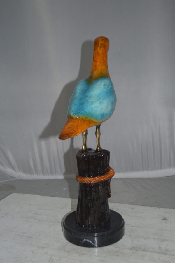 Bird on Tree Bronze Statue - Size: 9"L x 18"W x 22"H. - Image 8