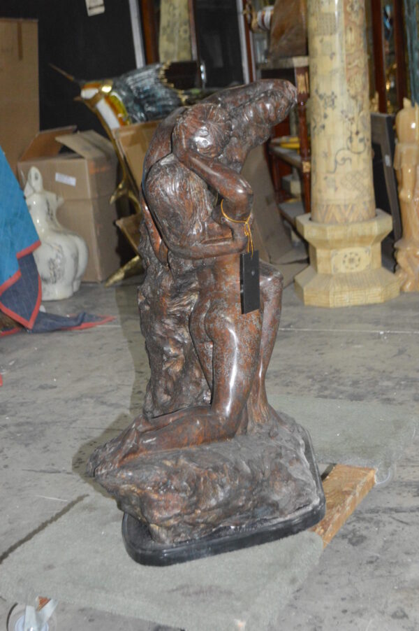Lovers replica by Rodin Bronze Statue -  Size: 28"L x 18"W x 32"H. - Image 3