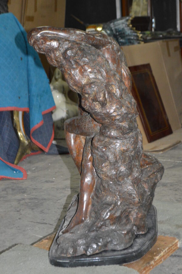 Lovers replica by Rodin Bronze Statue -  Size: 28"L x 18"W x 32"H. - Image 8
