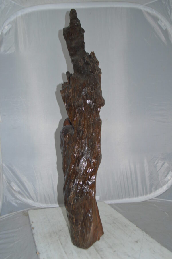 Wood Carved Buddha CC4 -  Size: 15"L x 10"W x 45"H. - Image 4