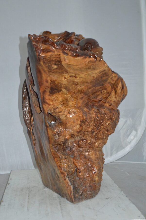 Wood Carved Buddha CC6 -  Size: 26"L x 20"W x 29"H. - Image 6
