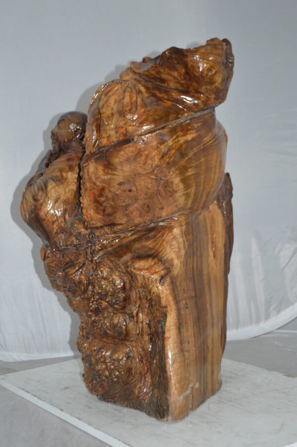Wood Carved Buddha CC6 -  Size: 26"L x 20"W x 29"H. - Image 9