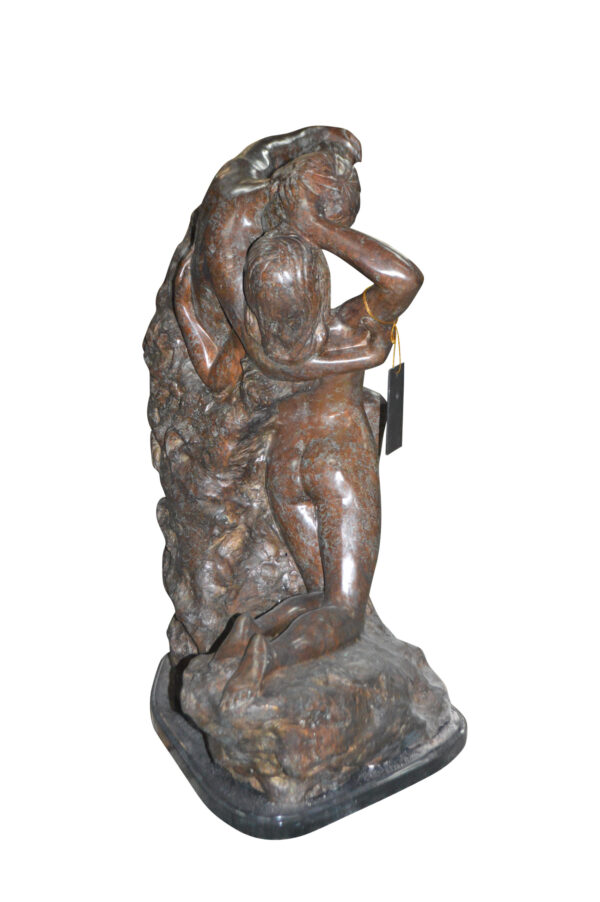 Lovers replica by Rodin Bronze Statue -  Size: 28"L x 18"W x 32"H. - Image 11
